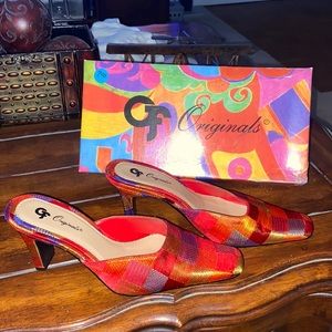 Red,gold,purple,blue,orange